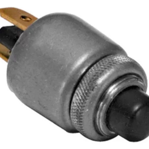 Interruptor Universal Buzina Botao Preto (Rosc Longa)